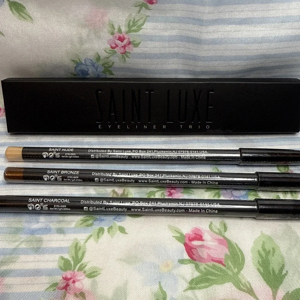 Saint Luxe Eyeliner Trio Set Nude Bronze Charcoal Full Size‎ New in Box